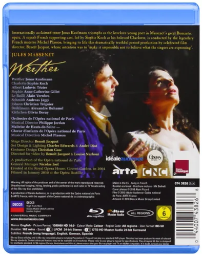 Vista 2 de Massenet Werther Blu Ray Blu-ray