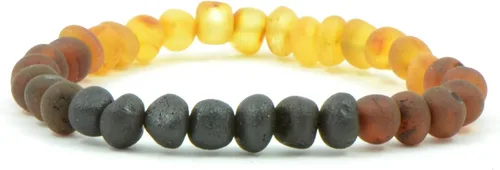 Vista 14 de Pulseras de ámbar crudo para adultos hechas con banda elástica, 7 pulgadas, hechas a mano con cuentas de ámbar báltico sin pulir/certificado