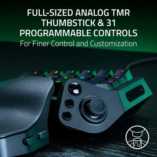 Vista 4 de Razer Tartarus V2 Pro - Teclado analógico óptico para juegos con cable