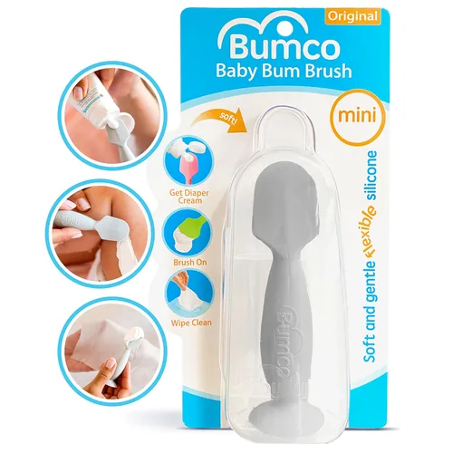 Vista 8 de Bumco - Espátula de crema para pañales para el hogar y los viajes, aplicador de crema para pañales sin BPA, aplicador de crema suave para dermatitis