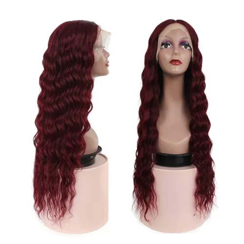 Vista 3 de Miz Barn Pelucas de cabello humano con encaje frontal, encaje frontal de 13 x 4 x 1, pelucas sueltas de ondas profundas, pelucas de cabello humano