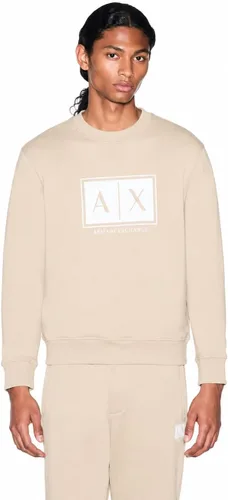 Vista 10 de Armani Exchange Sudadera de cuello redondo con logotipo Box para hombre Negro