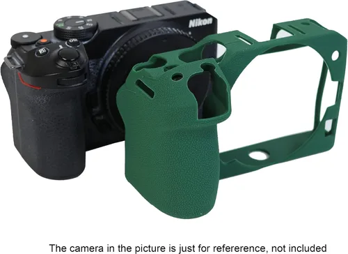 Vista 3 de TUYUNG Z30 - Funda protectora de silicona para cámara Nikon Z30, color verde militar