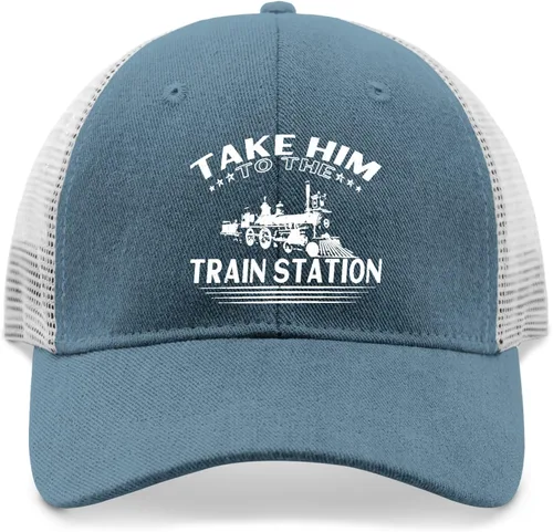 Vista 9 de devor Dad Hat Take Him to The Train Station Dad Hats, Funny Caps for Men