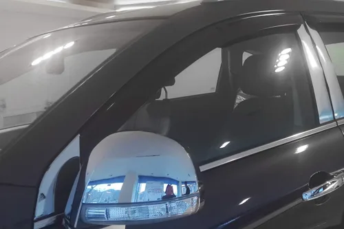Vista 7 de AUTOCLOVER - Deflector de visera ahumada para ventana, protector de ventilación de lluvia y sol, compatible con Captiva Sport 2012-2015