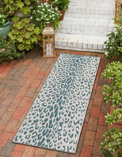 Vista 9 de Unique Loom Outdoor Safari Collection Alfombra de área - Samburu (2' 2" x 3' 1" Rectángulo, Natural/Marrón Claro)