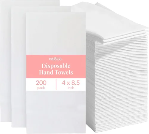 Vista 12 de Prestee Servilletas rojas para mesa, desechables, toallas de mano de papel suaves y absorbentes para cenas y todo tipo de eventos, servilletas