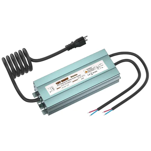 Vista 7 de Transformador LED impermeable IP67 de 12 V 60 W, fuente de alimentación de bajo voltaje con enchufe de 3 clavijas para cualquier luz LED al aire