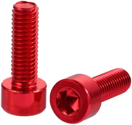 Vista 10 de 2 unids/set bicicleta titular tornillo hervidor rack tornillo aleación aluminio M5x15mm botella agua jaula pernos para bicicleta MTB bicicleta