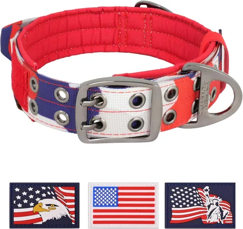 Vista 20 de ADITYNA Collar de perro resistente para perros extra grandes con mango de Collar táctico de camuflaje para caminar, entrenar, uso diario