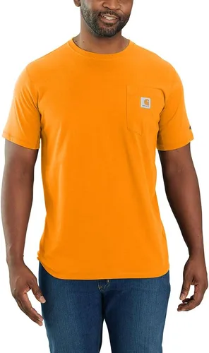 Vista 31 de Carhartt Force - Camiseta de manga corta, con bolsillo, de ajuste holgado y peso medio para hombre Malt