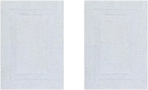 Vista 23 de Better Trends Alfombra de Inodoro en Forma de U Cubierta de Asiento de Inodoro de Lujo 100% Algodón Absorbente de Agua, Cubierta de Tapa Reversible