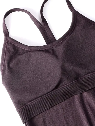 Vista 6 de CRZ YOGA - Camisetas deportivas para mujer, sin mangas, sin costuras, con espalda cruzada y brasier incorporado, camisetas para entrenamiento