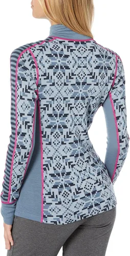 Vista 2 de Kari Traa Camiseta de mujer Else Half Zip Baselayer - Premium 100% lana merino, Vela