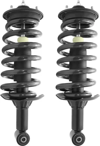 Vista 3 de SUNCORE - Suspensión de conducción neumática delantera y trasera para completar puntales Kit de conversión de repuesto para Land Rover LR3 2005-2009