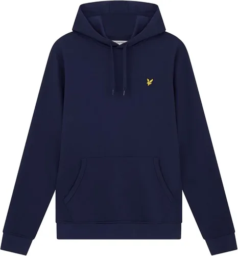 Vista 6 de Lyle & Scott Sudadera con capucha con logotipo para hombre, azul, L, Azul