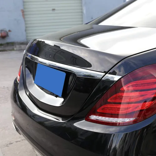 Vista 3 de YIWANG ABS Chrome Car Tail Strips Sequins Trim para Mercedes Benz S Class W222 2014-2019