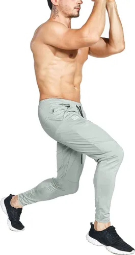 Vista 5 de BROKIG Mens Lightweight Gym Jogger Pants,Men's Workout Sweatpants with Zip Pocket