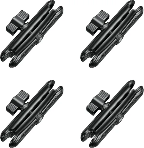 Vista 10 de VAZESWIN Brazo de doble enchufe de bola de 1 pulgada, brazo largo de aleación de aluminio de 5.9 pulgadas, compatible con soportes RAM tamaño B