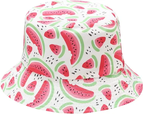 Vista 9 de Sombrero de pescador reversible de doble cara con estampado unisex