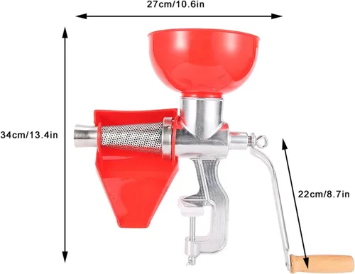Vista 7 de Exprimidor manual grueso de aleación de aluminio para fruta tomate limón naranja verduras herramienta de cocina