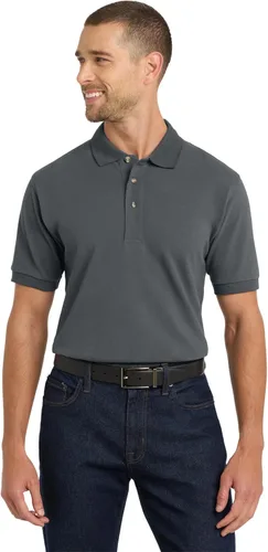 Vista 9 de Port Authority Polo piqué de algodón pesado unisex Negro
