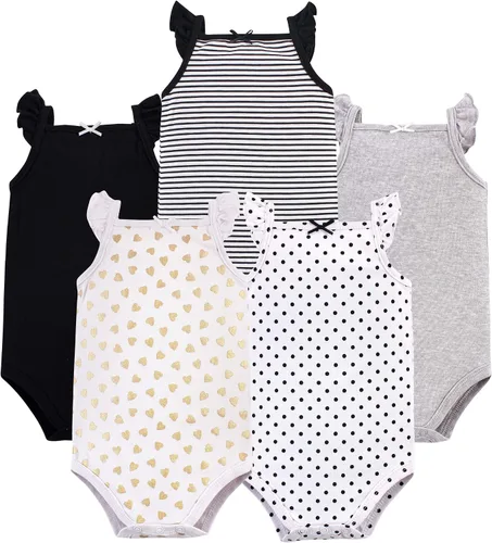 Vista 40 de Hudson Baby Mamelucos sin mangas unisex de algodón para bebé Béisbol