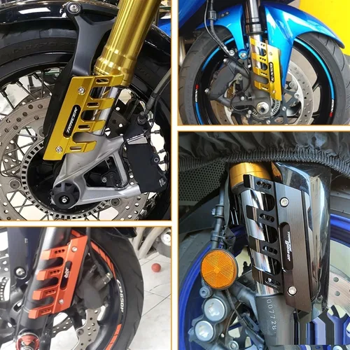Vista 3 de Para Kawasaki Z125 Z250 Z300 Z750 Z800 Z900 Z1000 Z1000SX motocicleta guardabarros protector de horquilla delantera bloque protector de guardabarros