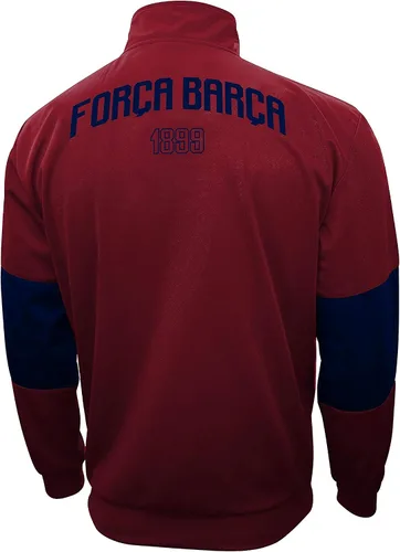 Vista 2 de Icon Sports Chaqueta deportiva de fútbol para hombre Oficial FC Barcelona Barca World Football Club Team Casual Full Zip Up Active Adult Training