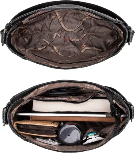 Vista 6 de Montana West Hobo Bags para mujer con asa superior, bolso de hombro