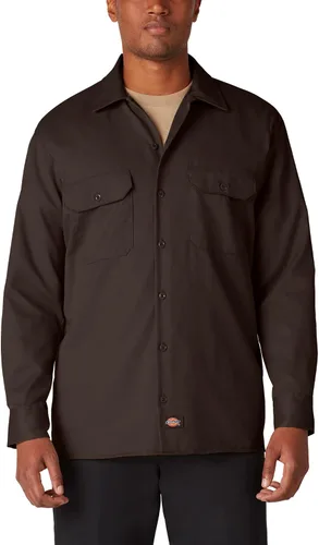 Vista 17 de Dickies Camisa de trabajo de manga larga para hombre Air Force Blue V1