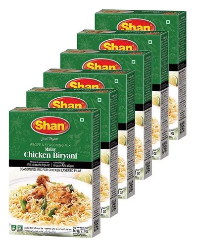 Vista 67 de Shan Chicken 65 - Mezcla de recetas y condimentos de 2.1 oz (60 g) - Polvo de especias para pollo frito picante agridulce - Adecuado