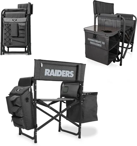 Vista 38 de PICNIC TIME NFL NFL Fusion - Silla de campamento unisex para adultos, con mesa auxiliar y enfriador suave, silla de playa para adultos, silla