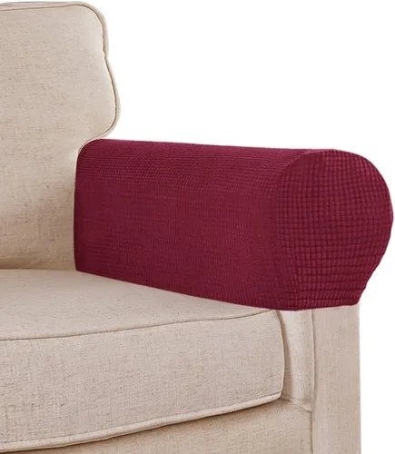 Vista 8 de Fundas elásticas para reposabrazos de sofá, fundas de elastano jacquard para sillas y sofás, fundas antideslizantes para reposabrazos