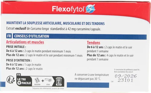 Vista 4 de Extracto de cúrcuma bio-optimizado para articulaciones y artritis - 180 cápsulas de gel