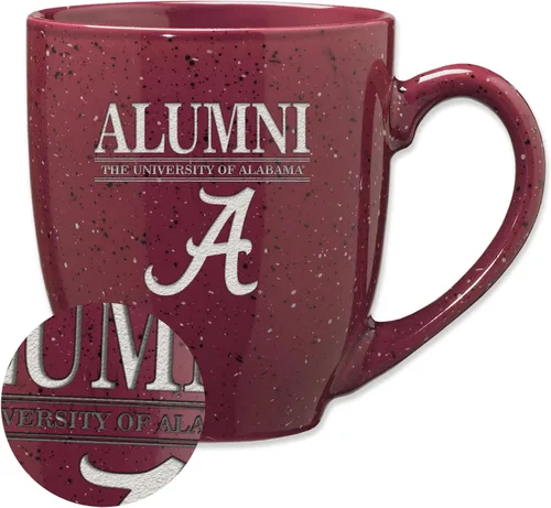 Vista 59 de Rico Industries NCAA Illinois Fighting Illini Alumni - Taza de café de cerámica moteada grabada con láser de 16 onzas
