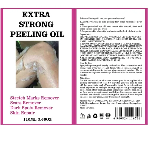 Vista 9 de Aceite de pelar amarillo, aceite de pelar para piel oscura, gel de pelado fuerte extra fuerte, solución exfoliante para cuerpo, todo