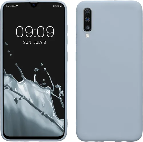 Vista 9 de kwmobile Funda compatible con Samsung Galaxy A70 - Funda protectora de silicona TPU suave y delgada, color negro mate