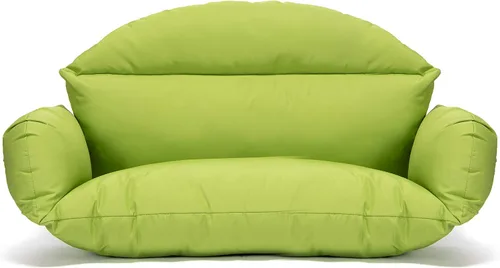 Vista 11 de LeisureMod Cojín colgante para silla de huevo para 2 personas, naranja oscuro, secado rápido, resistente a la intemperie, relleno de algodón suave