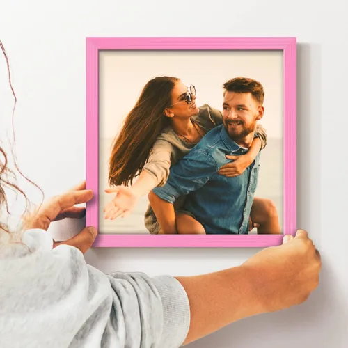 Vista 37 de Renditions Gallery Impresiones fotográficas personalizadas de 8 x 8 con marcos de fotos de madera real. Crea collage de fotos personalizado con Azul