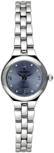 Vista 2 de Peugeot - Reloj de pulsera redondo pequeño para mujer con pulsera de eslabones
