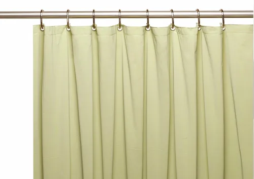 Vista 16 de Forro para cortina de regadera, resistente, de vinilo de 12 calibres con ojales de metal, elegante