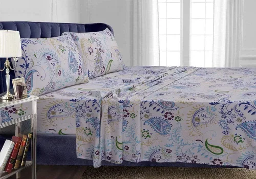 Vista 14 de Tribeca Living FL170EDPCSTCAS Fundas de almohada suaves de franela de algodón de 170-GSM, Cashmere, Estándar
