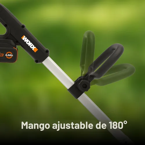 Vista 10 de WORX Nitro - Bordeadora inalámbrica de 20 V, 7 pulgadas, 3 configuraciones de profundidad, bordeadora para caminos de entrada alimentada por batería