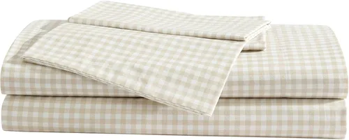 Vista 17 de Eddie Bauer - Juego de sábanas individuales, sábanas de percal de algodón, frescas y frescas, ideales para dormitorio