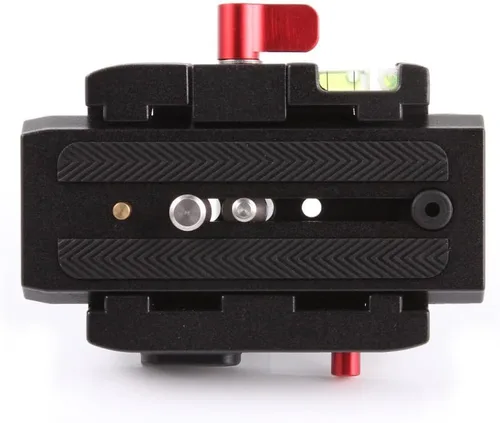 Vista 6 de P200 Adaptador de abrazadera QR de liberación rápida compatible con Manfrotto 500AH 701HDV 577 503 y se puede utilizar con trípode estabilizador