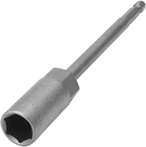 Vista 9 de Utoolmart Broca de ajuste de tuerca de 1/4" con vástago hexagonal de cambio rápido de 1/4", longitud de 5.906 in, métrica no magnética, 1 unidad