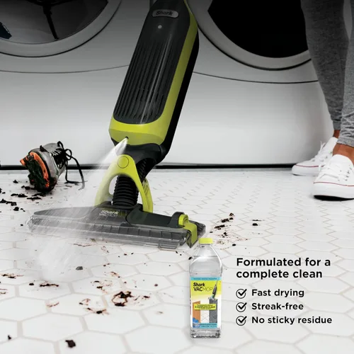 Vista 6 de Shark VACMOP - Trapeador de vacío inalámbrico para suelos duros, incluye 2 almohadillas VACMOP desechables y una solución VACMOP de 12 onzas, gris