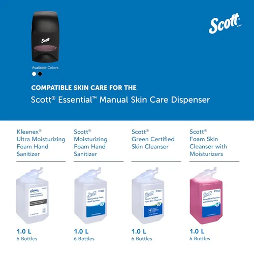 Vista 8 de Scott - KCC92145 92145 Dispensador manual esencial para el cuidado de la piel, 1000 ml, negro