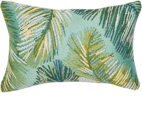 Vista 39 de Liora Manne Marina - Almohadas de fácil cuidado para interiores y exteriores, 12 x 18 pulgadas, color verde Verde Libre de Abejas